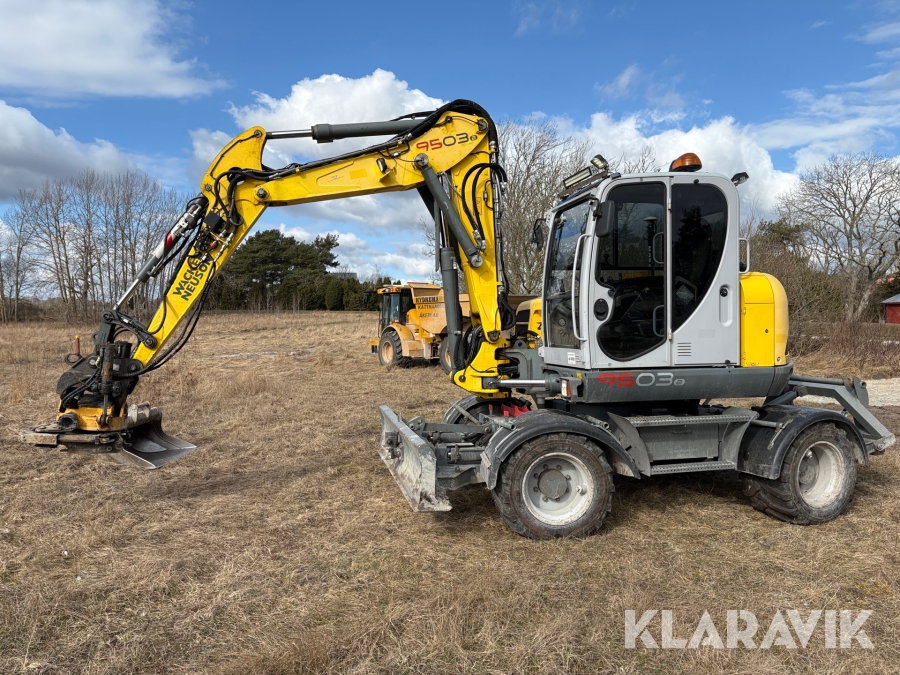 Grävmaskin Wacker Neuson 9503-2 med tiltrotator, gps och skopor