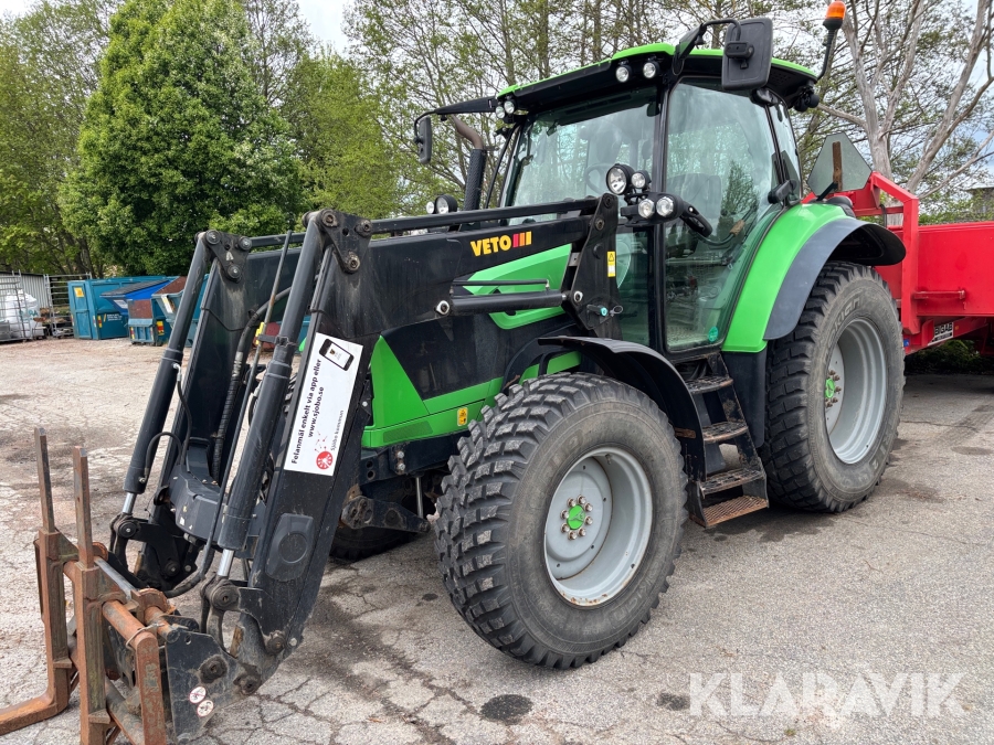 Traktor Deutz Fahr 5110 TTV med frontlastare och skopa