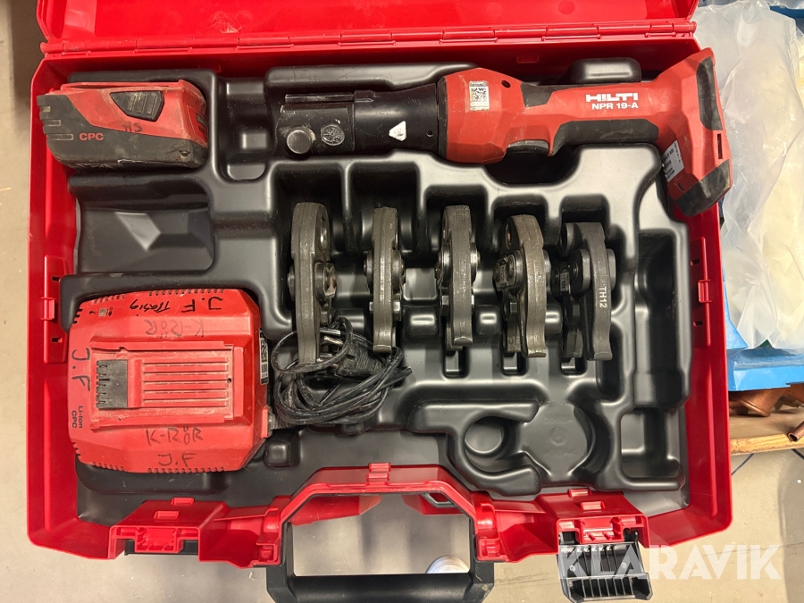 Pressverktyg Hilti NPR 19A M käftar ink batteri och laddare