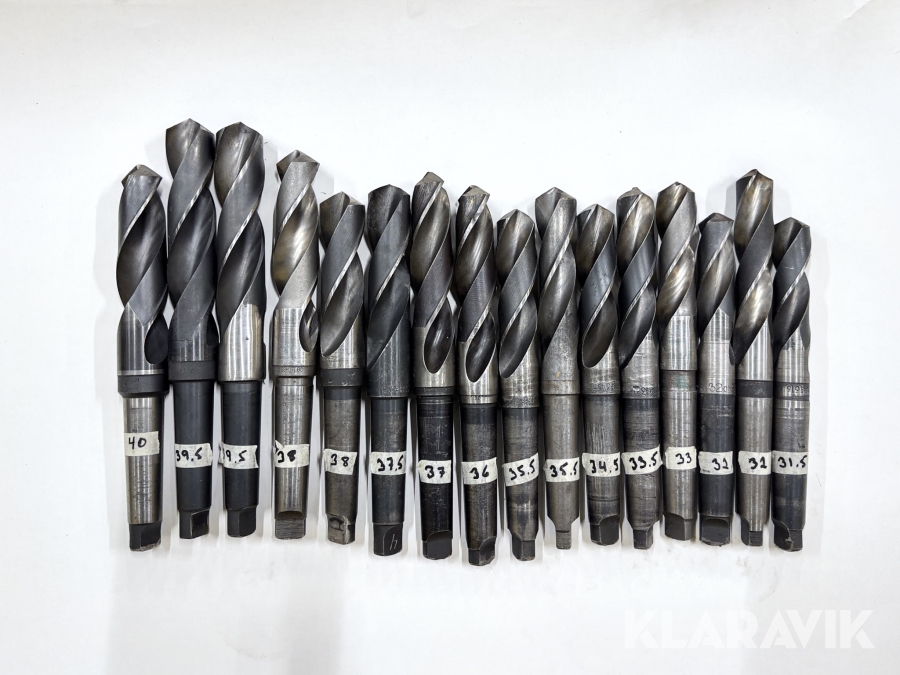 Set med MK4-borr (HSS) Malcus