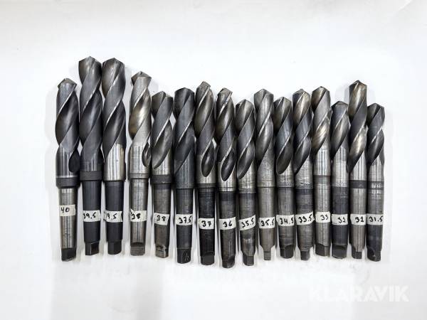 Set med MK4-borr (HSS) Malcus