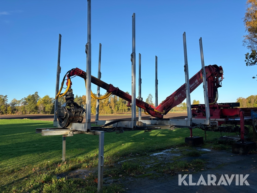 Timmerrede med kran Joab Cameleont Epsilon 7.73 med grip och rotator