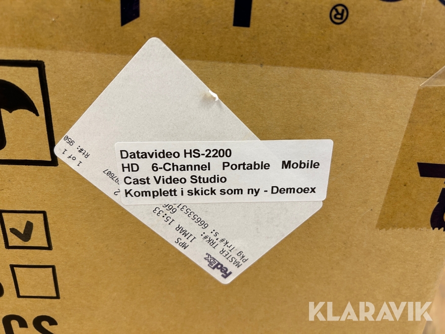 6-kanals mobil videostudio Datavideo HS-2200