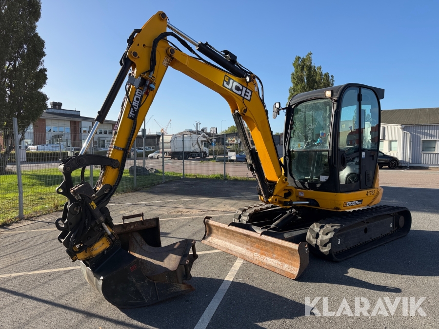 Grävmaskin JCB 8055 ZTS med rotator & 3 skopor