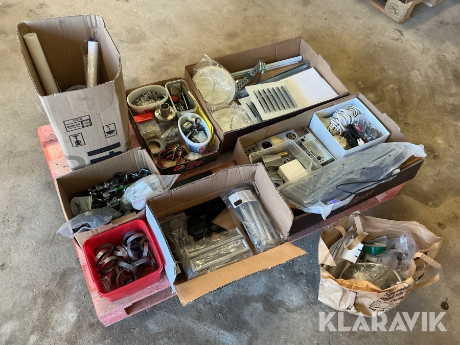 Parti med byggmaterial