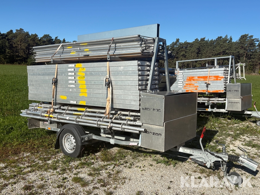 Ställningstrailer Monzon Tysse modular light backpack aluminium