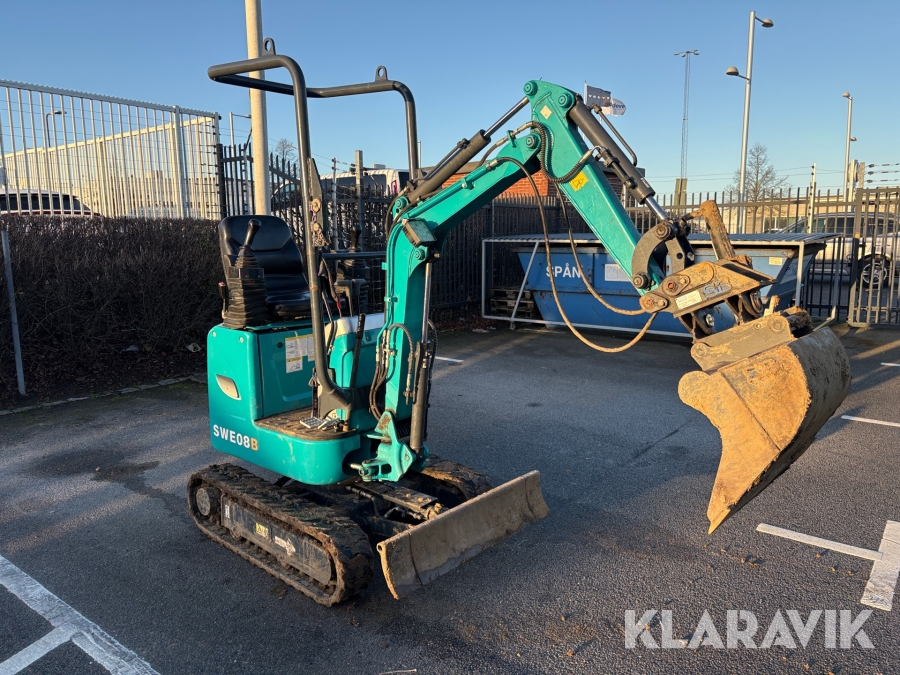 Grävmaskin Sunward SWE08B med skopor