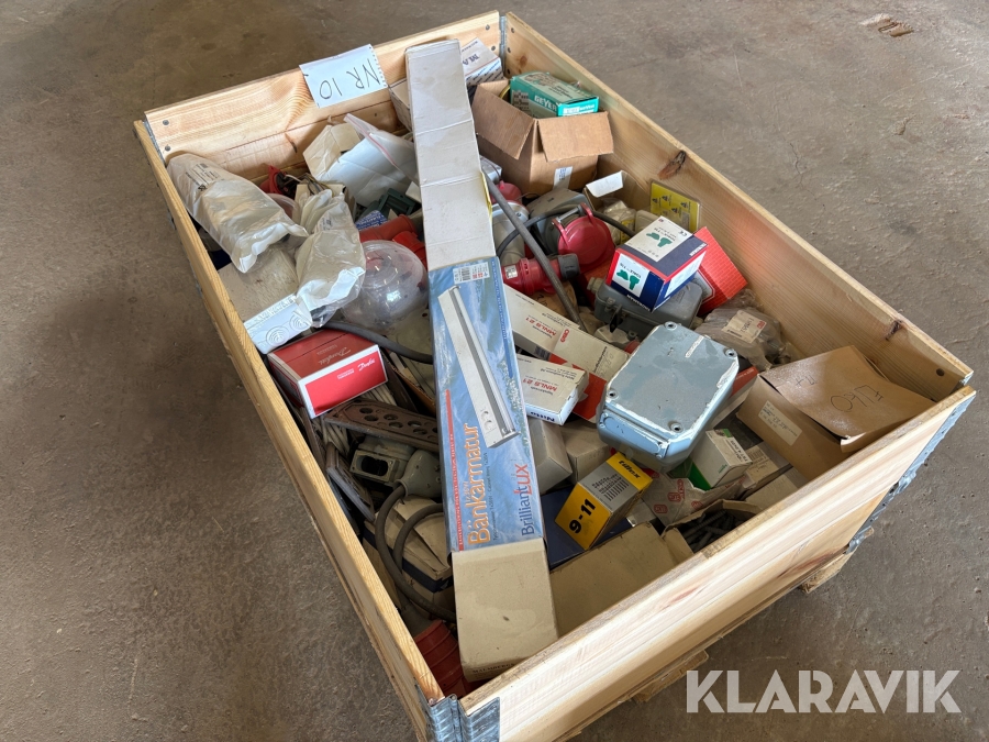 Blandpall med elprodukter