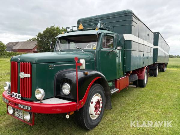 Veteranlastbil Scania Vabis L76 Super med Kilafors-släp