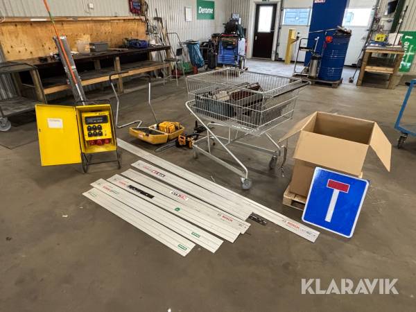 Diverse maskiner, verktyg och tillbehör