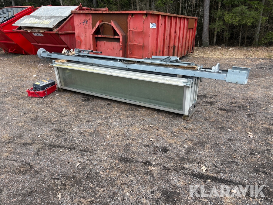 Takskjutport Hörmann 3000x3000 glas