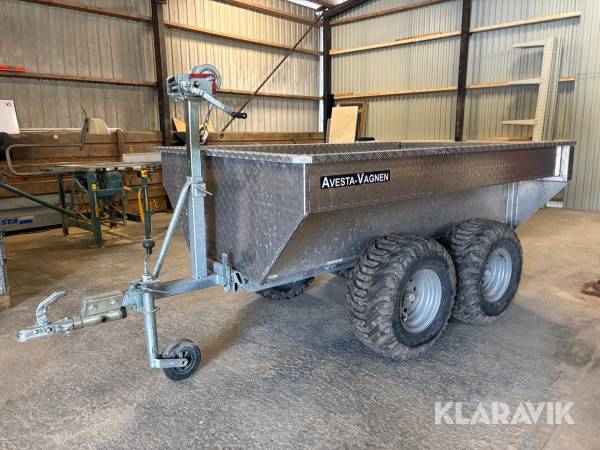 Flakvagn ATV Avesta-Vagnen med vinch