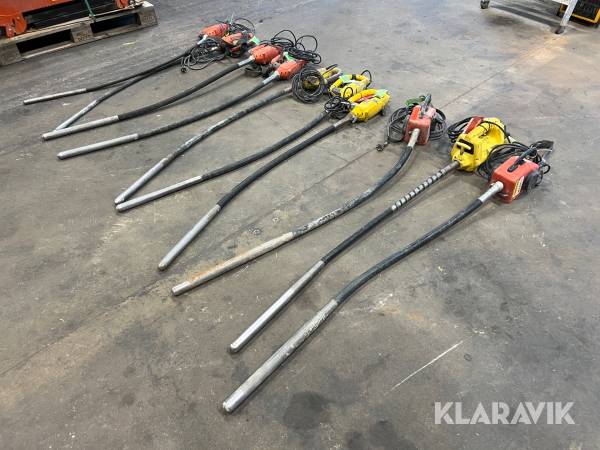 Stavvibratorer Atlas Copco, Husqvarna, Swepac, Wacker Neuson 10 st