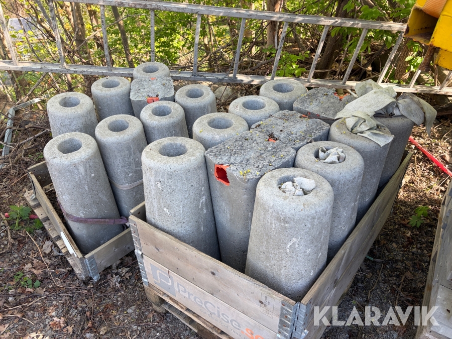 Betongfundament för Lyktstolpar 19 st