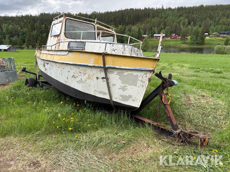 Stålbåt med trailer