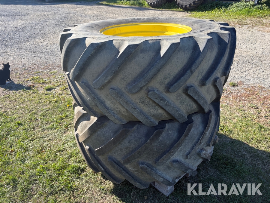 Framhjul med tallrik Michelin 600/60R30 2st