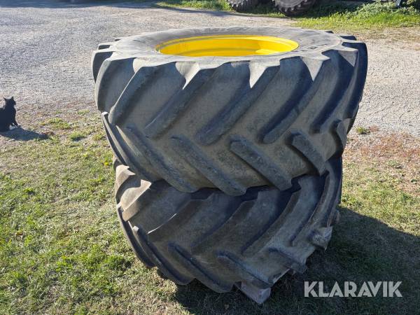 Framhjul med tallrik Michelin 600/60R30 2st