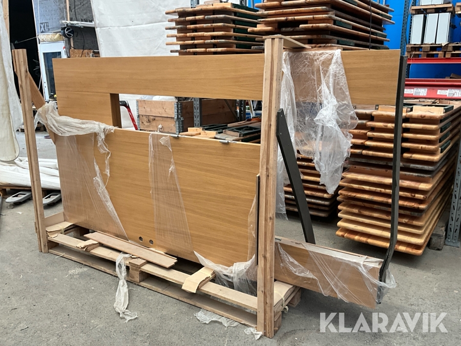 Dörrparti i ek 2700x1400mm ny