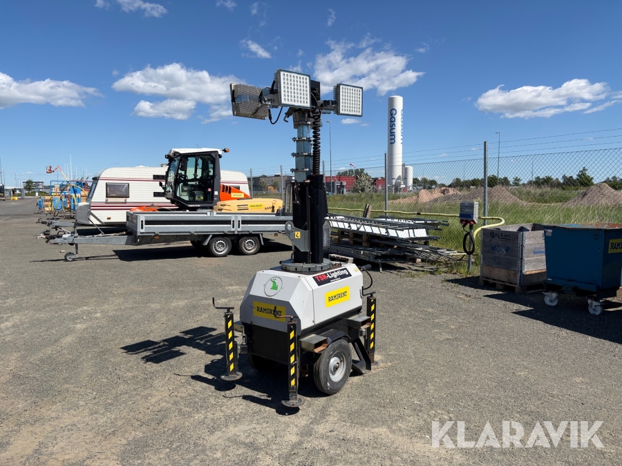Belysningsmast TSR-light LUXTOWER4X150W