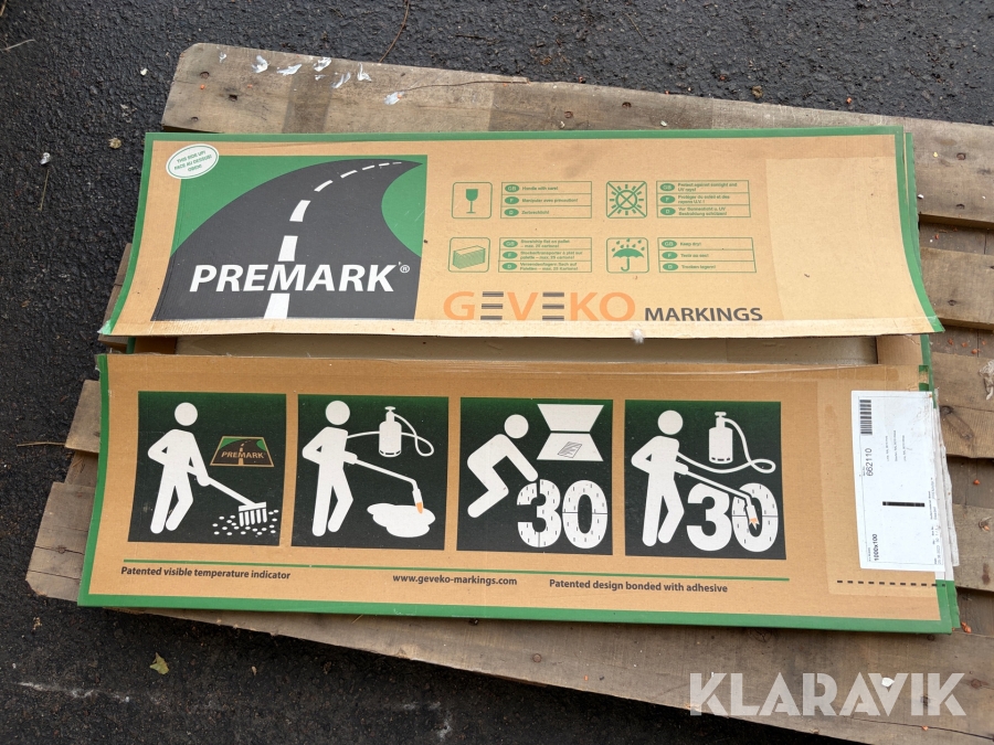 Förformad vägmarkering