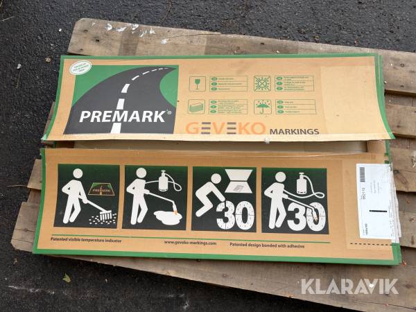 Förformad vägmarkering