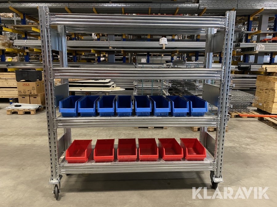 Rullbart Hyllställ med lådor Superbo