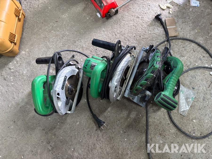 3 st cirkelsågar Hitachi