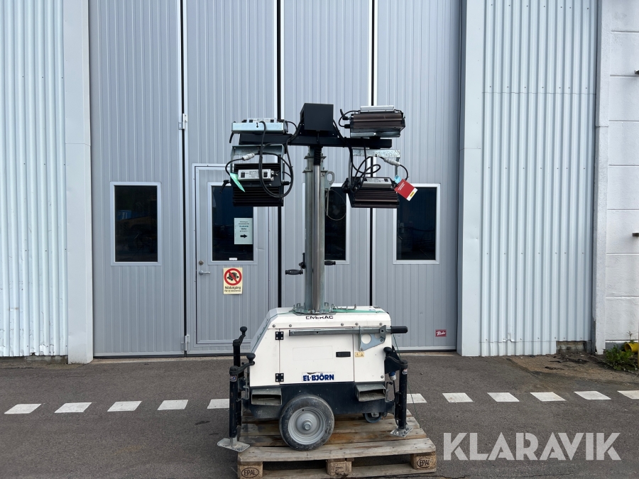 Belysningsmast teleskop Generac 7m roterbar led