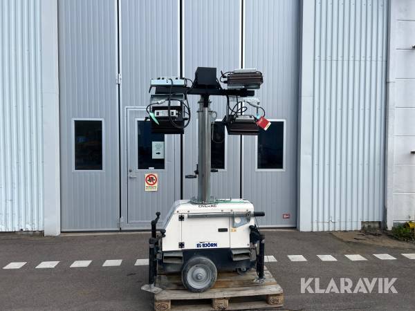 Belysningsmast teleskop Generac 7m roterbar led