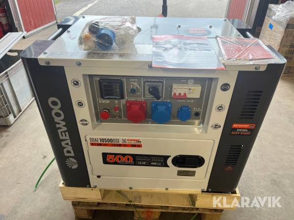 Elverk Daewoo 8,1 kVA Diesel