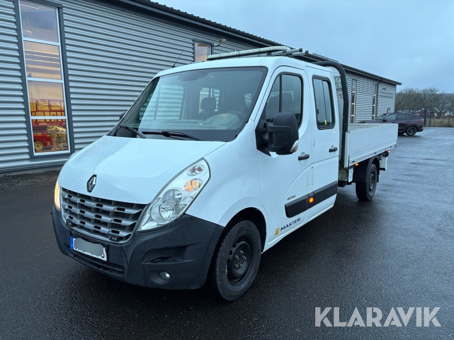 Kranbil m dubbelhytt 7sits Renault Master F3500