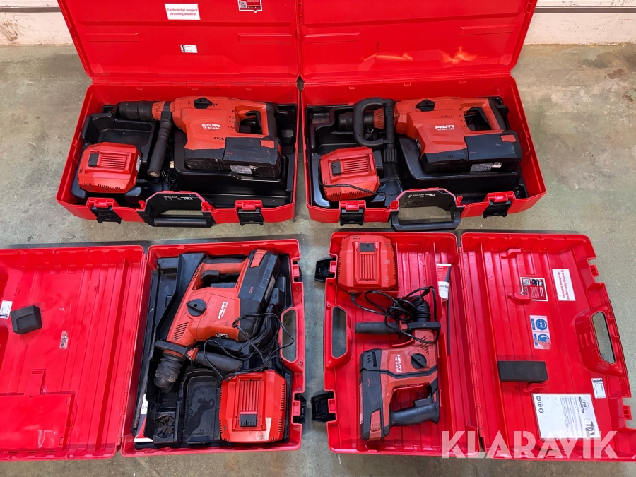 Paket med olika borr/kombihammare Hilti  4 st