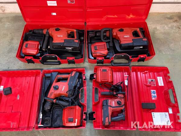 Paket med olika borr/kombihammare Hilti  4 st