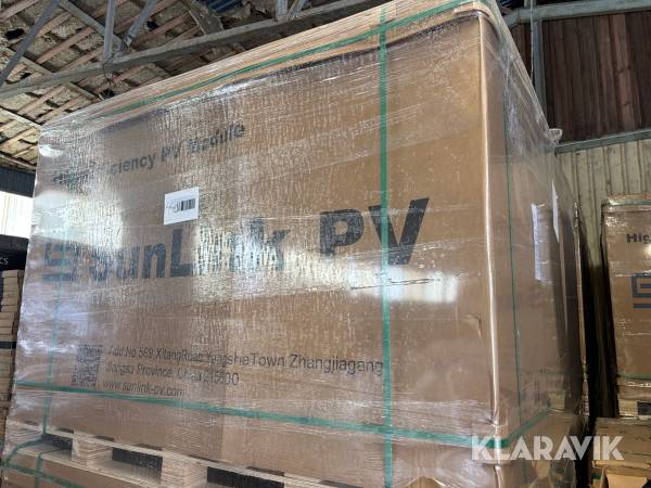 Solceller SunLink PV SL5N108D-440 440w Glas/Glas svarta 36st