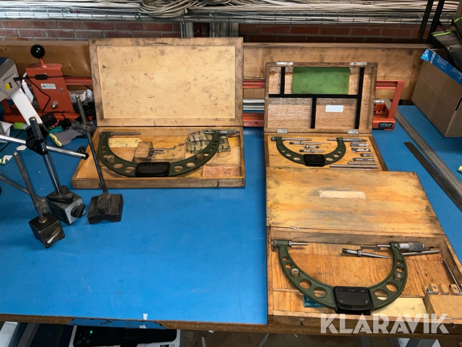 Mikrometrar C.E. Johansson 3 st