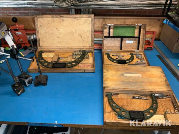 Mikrometrar C.E. Johansson 3 st