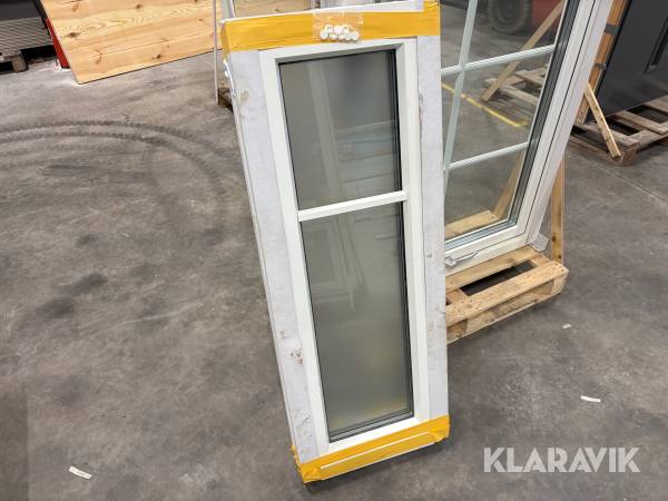 3-glas fönster Elitfönster 480x1280mm aluminiumbeklätt