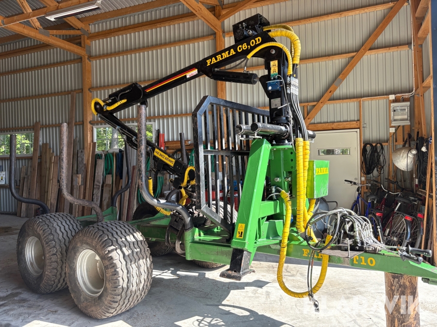 Skogsvagn Farma CT 6.0-10 med kran