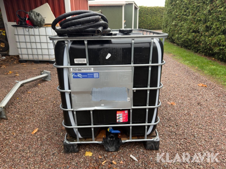 IBC-tank med automatisk pump diesel