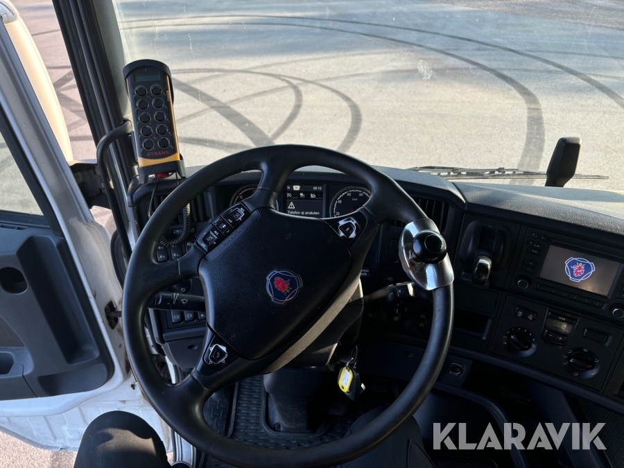 Flisbil Scania R490 6X2, Vimmerby, Klaravik auktioner