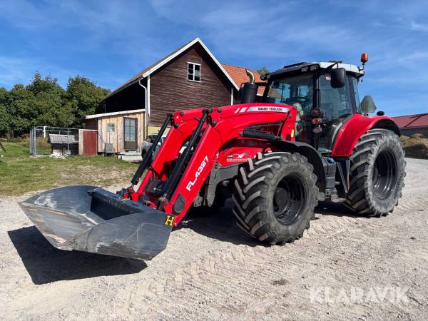 Traktor Massey Ferguson 7718 Dyna-VT med lastare