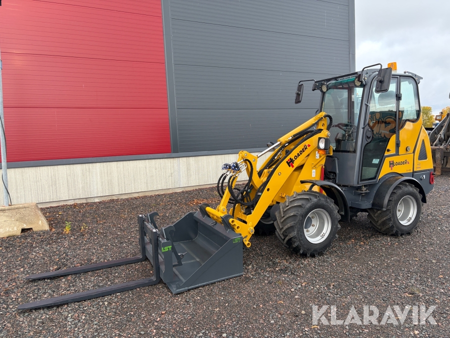 Hjullastare IH Loader 35 HDC med SMS/Trima fäste och 2 st redskap