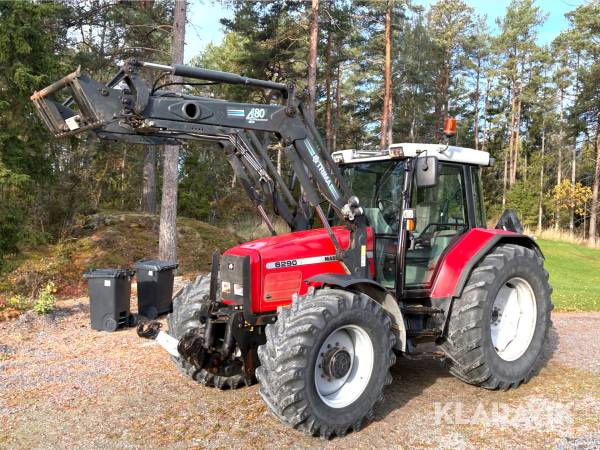 Traktor Massey Ferguson 6290 med frontlastare