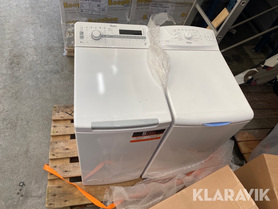 Tvättmaskin Wirlpool DT 350 6 kg/AWE 6100 6 kg 2 st