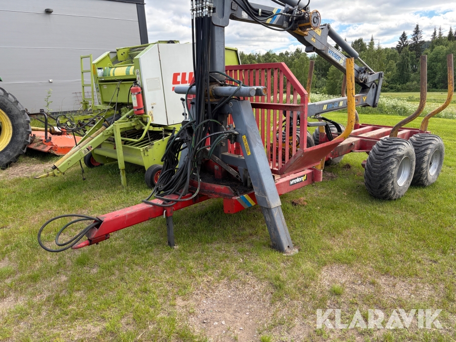 Skogsvagn med grip Vreten HVV 9.0
