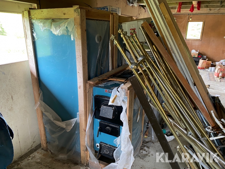 Vedpanna med tankar Albin pannan Albin effektiv 230