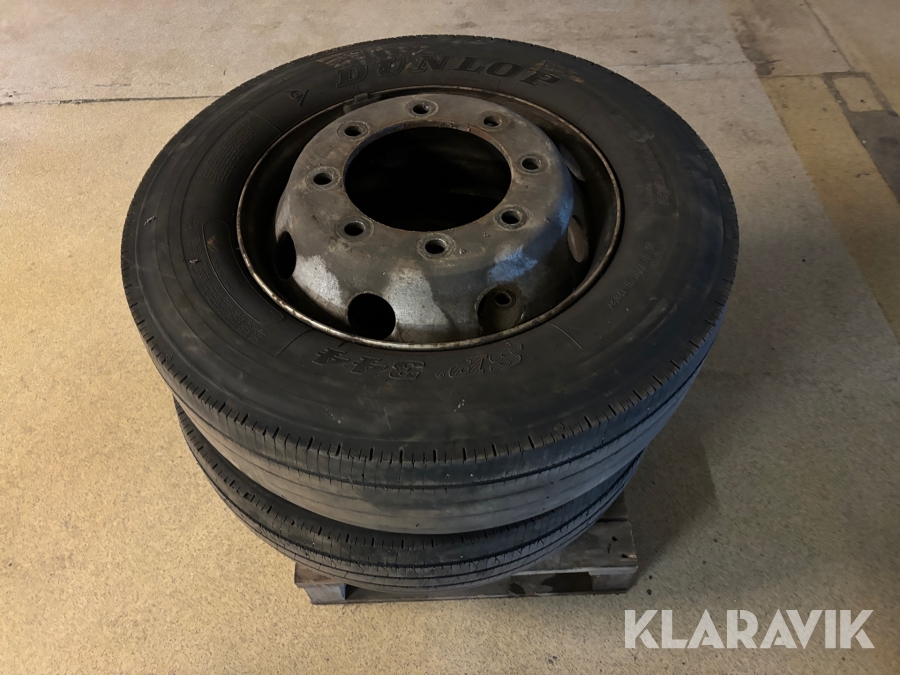 Lastbilsdäck Dunlope 245/70R19.5 2 st