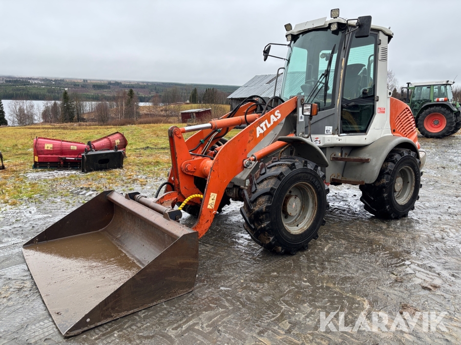 Hjullastare Atlas 75 med redskap