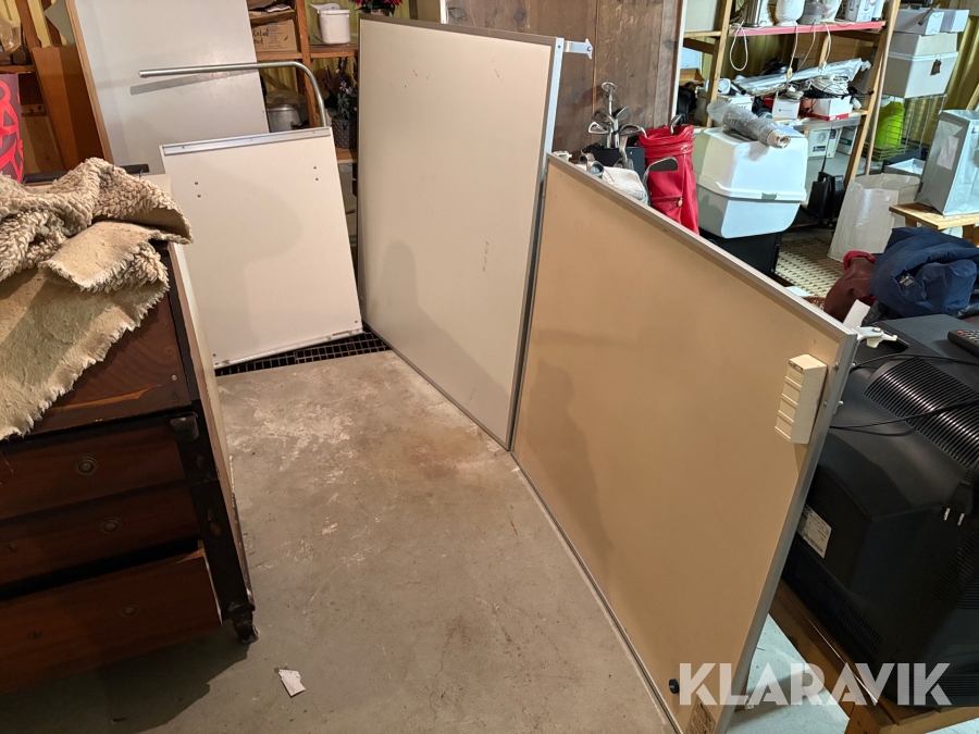 Whiteboard 2st,1st hållare för storblock
