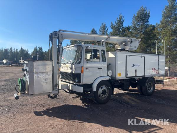 Avisningsbil Volvo Nordic Bimo F 613 med korg